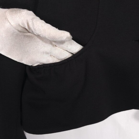 SANDRO Sportswear Classic Black Fitted Three Button Blazer Coat MEDIUM - Picture 8 of 9